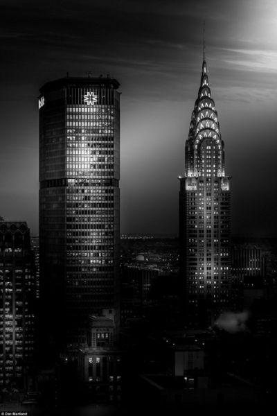 丹对纽约地表建筑的特别呈现手法广受赞誉。(图片来源：《每日邮报》)