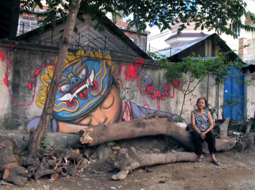 在柬埔寨金边的作品