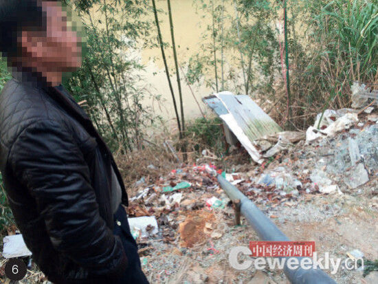 藏在定南县历市镇山里非法排污的工厂 《中国经济周刊》记者 崔晓林摄