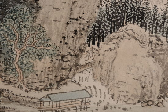 王翚 晴峦晓别图(细节)