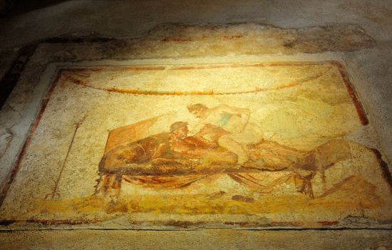 庞贝城性爱壁画 图片来源于网络 新浪收藏配图