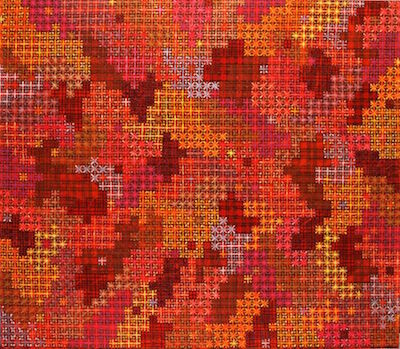 　　十示，丁乙，布面丙烯，2003