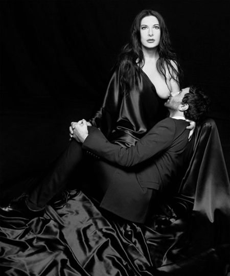 　　《视觉美国》曾经的封面：阿布拉莫维奇与里卡多·提西