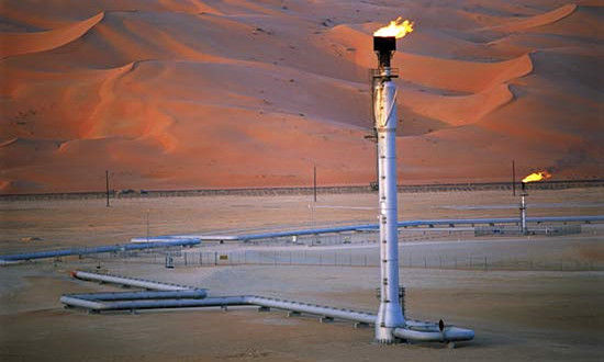 沙特某油田设施。