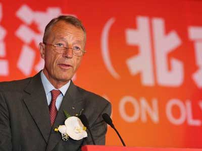 图文：国际奥委会市场开发委员会主席海博格