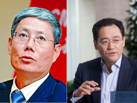 图为华润集团前后两任董事长傅育宁、宋林