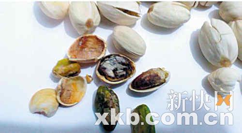 　　■网友提供的此次促销的发霉开心果照片。