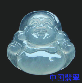 老坑高冰种弥勒佛翡翠挂件