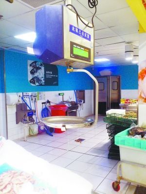 　水产区称重处无人值守