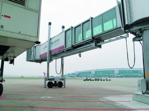 　　白云机场专门为A380准备的登机桥，被诉侵犯知识产权。信息时报记者 魏徽徽 摄