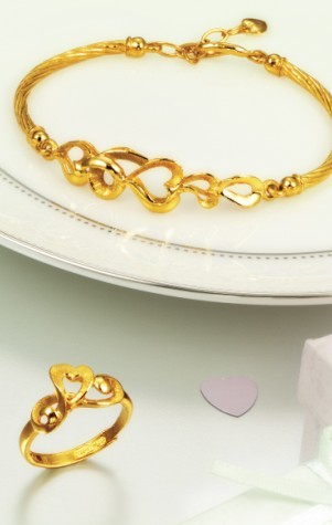 囍乐心曲-戒指 手镯