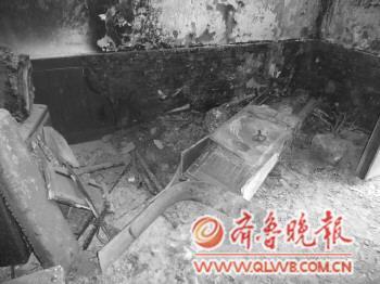 　　着火后的空调。　任洪忠 摄