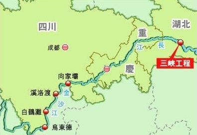 乌东德水电站地理位置。图片来源：网络
