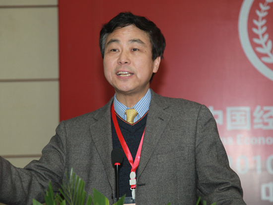 北京大学国际发展研究院副院长卢锋(图片来源：新浪财经 梁斌 摄)