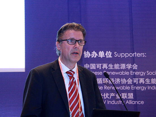 由全联新能源商会主办的“第八届中国新能源国际高峰论坛”将于2014年6月7～8日在北京·国家会议中心召开。图为荷兰能源研究中心亚洲首席代表Levien de Legé。(图片来源：新浪财经 刘海伟 摄)