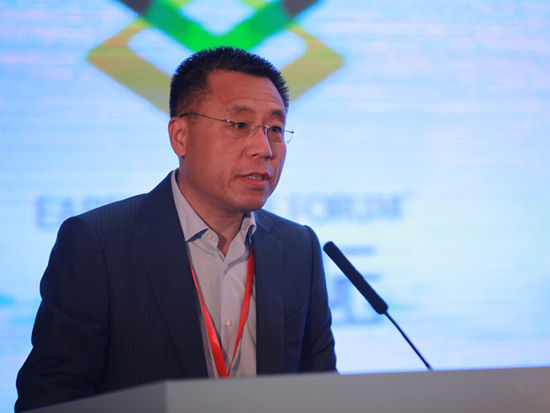 “第五届地坛论坛”于2014年6月9日在北京举行。上图为北京北控置业有限责任公司副总经理张文华。(图片来源：新浪财经 梁斌 摄)