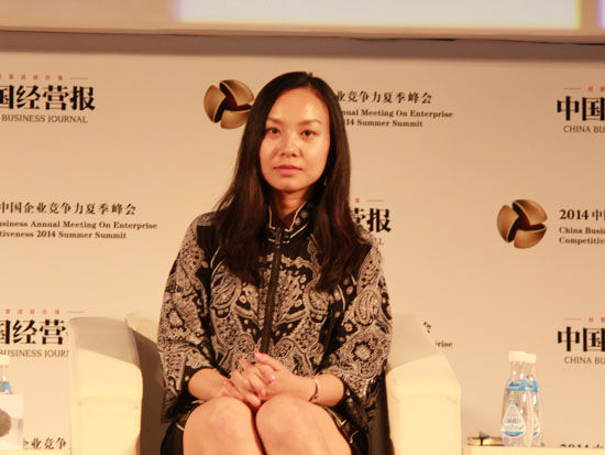 由中国经营报和社科院工经所联合主办的“2014中国企业竞争力夏季峰会”于6月14日在北京举行。上图为新希望六和股份有限公司董事长刘畅。（图片来源：新浪财经）