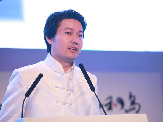 “2014正和岛岛邻大会”于6月13日-15日在北京举行。上图为中企健生管理咨询有限公司董事长胡杰森。(图片来源：新浪财经 梁斌 摄)