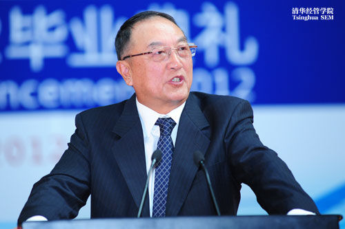 联想控股董事长柳传志(图片来源：清华大学经济管理学院)
