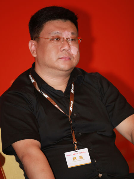 “第十四届中国企业未来之星年会”于2014年6月27日-29日在湖北省咸宁市举行。上图为北京一正启源科技发展有限公司创始人赵嘉。(图片来源：新浪财经 梁斌 摄)