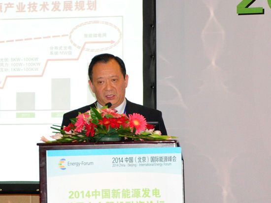 “2014中国(北京)国际能源峰会”于7月28-30日在京举办。上图为广东易事特电源股份有限公司 新能源总裁王高翔。(图片来源：新浪财经)