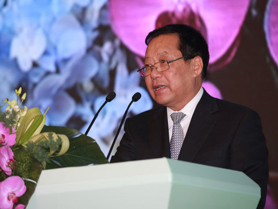 “第八届中国-拉美企业家高峰会”于2014年9月12日-13日在湖南长沙举行。上图为全国政协副主席刘晓峰。(图片来源：新浪财经)