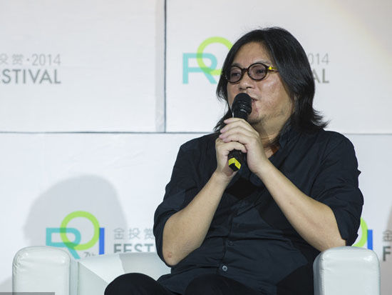 2014年第七届金投赏国际创意节于10月21日至23日在上海举行，上图为中国著名音乐人和电影导演高晓松。