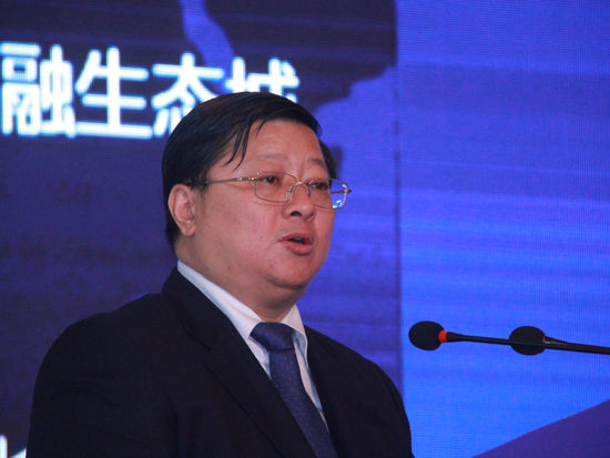 由北京市金融工作局、西城区人民政府、中国金融学会等单位共同主办的第十届北京金博会将于2014年10月31日—11月1日在北京举办。上图为贵州省贵阳市副市长王玉祥。（图片来源：新浪财经 刘海伟 摄）