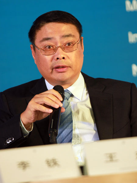 由国家发改委中国城市和小城镇改革发展中心主办的“2014’中国城市可持续发展国际高层论坛”于11月8日-9日在广州举行。上图为广州市副市长王东。(图片来源：新浪财经 梁斌 摄)
