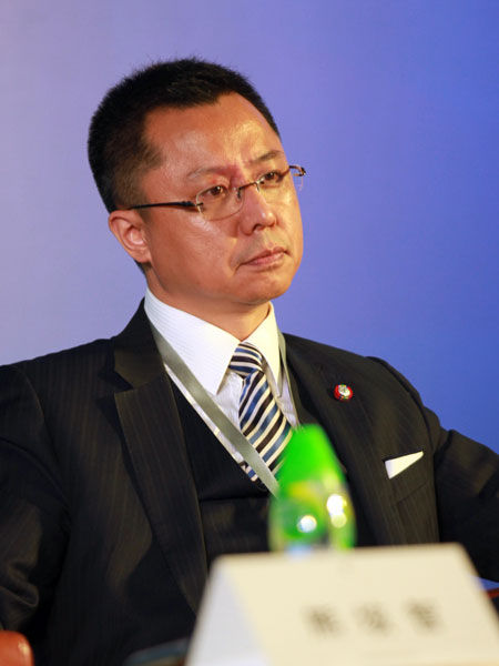 由国家发改委中国城市和小城镇改革发展中心主办的“2014’中国城市可持续发展国际高层论坛”于11月8日-9日在广州举行。上图为宏泰产业发展集团总裁潘锋。(图片来源：新浪财经 梁斌 摄)