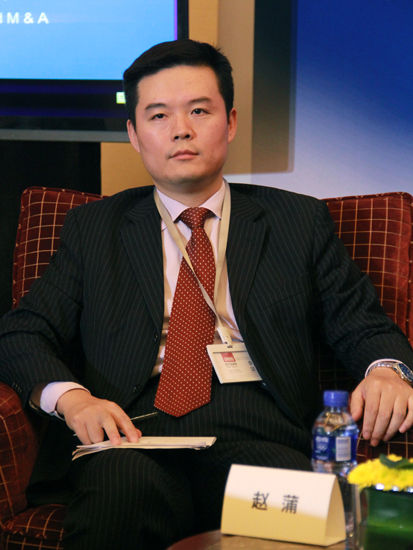 图为浦发银行投资银行部并购与财务顾问主管赵蒲。（图片来源：新浪财经 骆霄 摄）