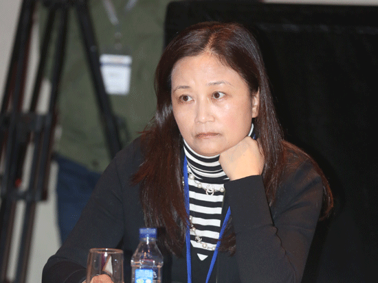 由《英才》杂志、新浪网、北京青年报共同主办“2014(第十四届)中国年度管理大会”于11月28日在北京举办。上图为洛希尔环球投资银行大中华区主席俞丽萍。(图片来源：新浪财经)