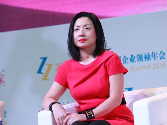 由《中国企业家》杂志社主办的“2014(第十三届)中国企业领袖年会”于12月12日-14日在北京举行。上图为和玉复合投资基金管理合伙人曾玉。(图片来源：新浪财经 梁斌 摄)