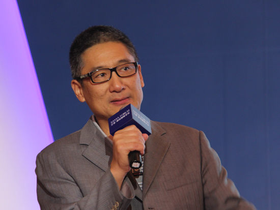 图为财讯传媒集团总裁戴小京。（图片来源：新浪财经 骆霄 摄）