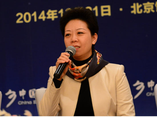 深圳市怡亚通供应链股份有限公司副总裁李倩仪（图片来源：新浪财经）