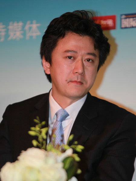 中国财富管理50人论坛第三届年会于2015年1月30日在北京召开。上图为中信证券债务资本市场部总经理汤峻。(图片来源：新浪财经 梁斌 摄)