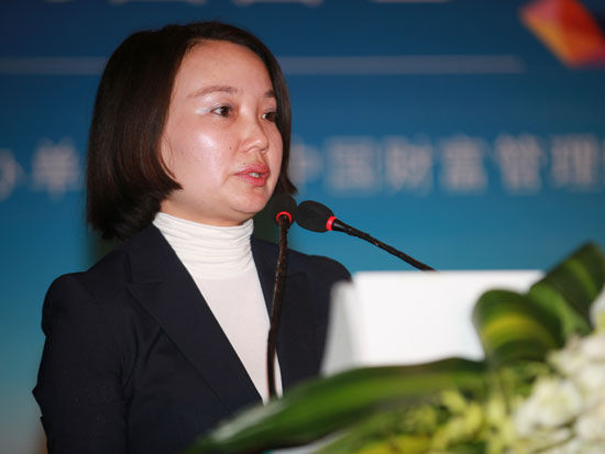 中国财富管理50人论坛第三届年会于2015年1月30日在北京召开。上图为中国人民银行金融稳定局巡视员金荦。(图片来源：新浪财经 梁斌 摄)