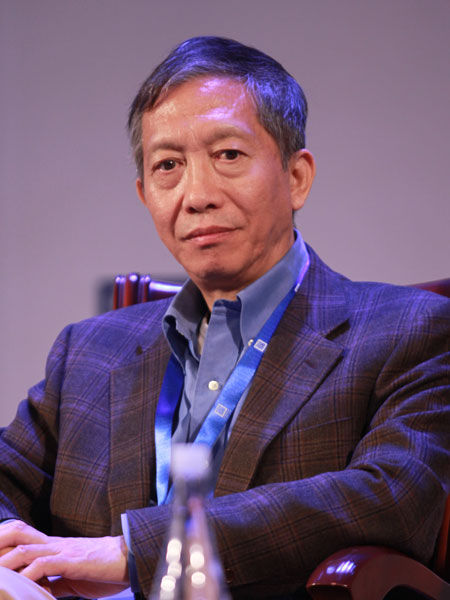 由中山大学岭南学院和财新传媒共同主办的“第四届岭南论坛”于2015年3月29日在广州举行。上图为香港大学《国之基金》经济学讲座教授许成钢。(图片来源：新浪财经 梁斌 摄)