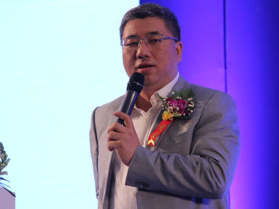 “学习型中国－第七届企业资本论坛”于2015年4月24日－26日在北京举办。上图为北京盛世景投资管理公司董事长吴敏文。(图片来源：新浪财经 梁斌 摄)