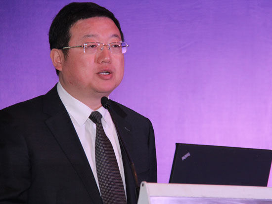 “2015中国金融论坛”作为科博会的重要活动于5月12日－13日在北京召开。上图为北京亦庄国际投资发展有限公司总经理王晓波。(图片来源：新浪财经 梁斌 摄)