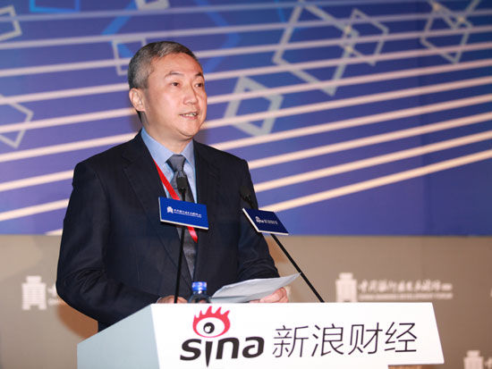 “2015银行业发展论坛”于7月9日在北京举行。上图为浦发银行行长刘信义。(图片来源：新浪财经)