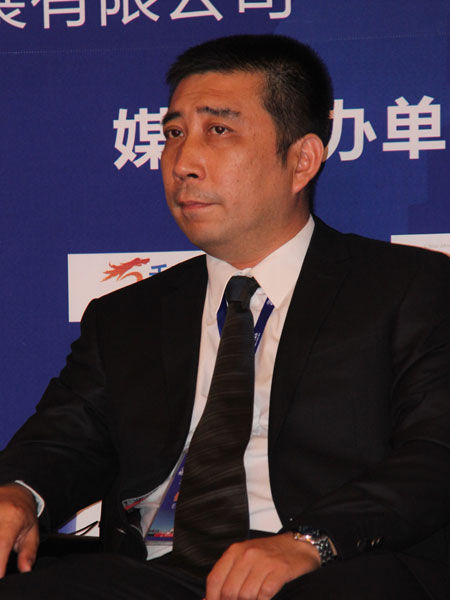 “2015中国智慧城市国际博览会高峰论坛”于7月10日在北京举行。上图为亚洲金融合作联盟亚联信息副总裁张军。(图片来源：新浪财经)