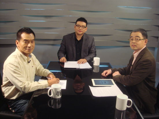 《台湾选战大起底之恩怨情仇》录制现场