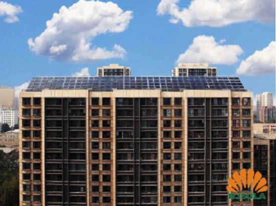 图三：融华世家小区太阳能热水系统远景图