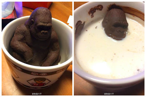 决定给大猩猩泡个牛奶浴w舒服吧我再加点热牛奶诶诶你怎么下去了诶诶！