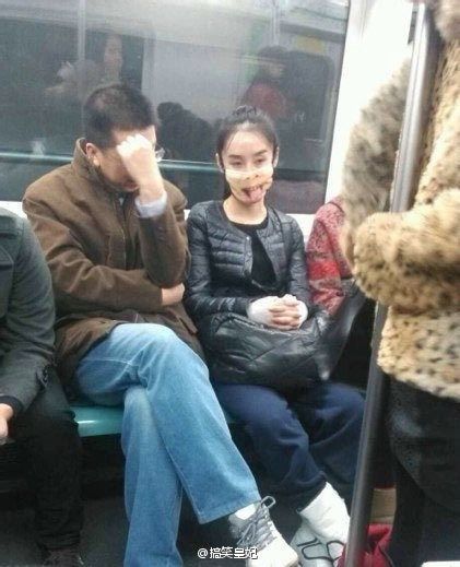 今天去坐地铁被这姑娘吓坏了