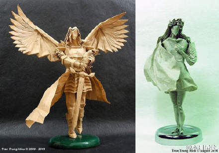 越南折纸达人的创意动物折纸