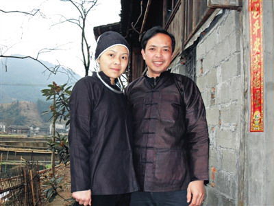 湖南通道县侗族聚集区村民