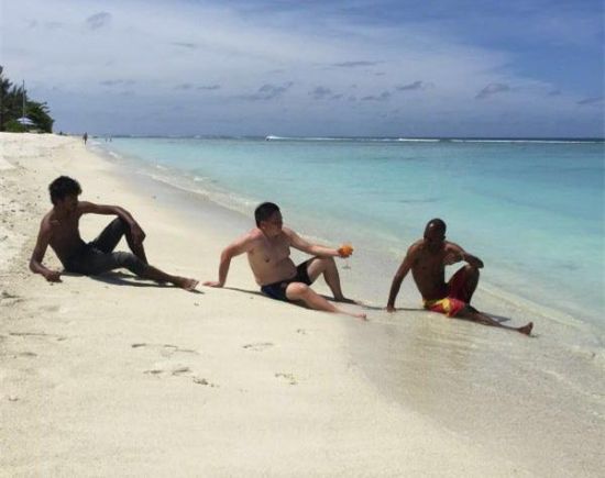 ▲何利平在马尔代夫 图 |受访者提供