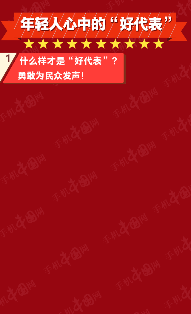 年轻人就是实在，对于Ta们来说，代表们没有显赫的名声也没关系，仅有13.43%的年轻网民希望代表们具有普遍知名度。从结果来看，Ta们对代表们的要求就是真正贴近民众，而且敢于直言，知名度和工作能力似乎都不那么重要了。
